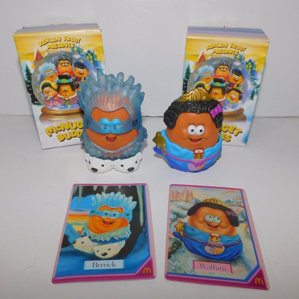 2023 McDonalds Kerwin Frost McNugget Buddies Waffutu & Brrrick w Box and Card